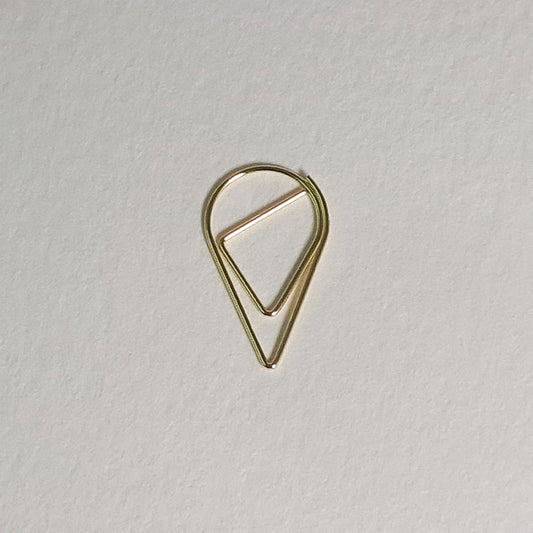 Teardrop Paper Clips - Gold