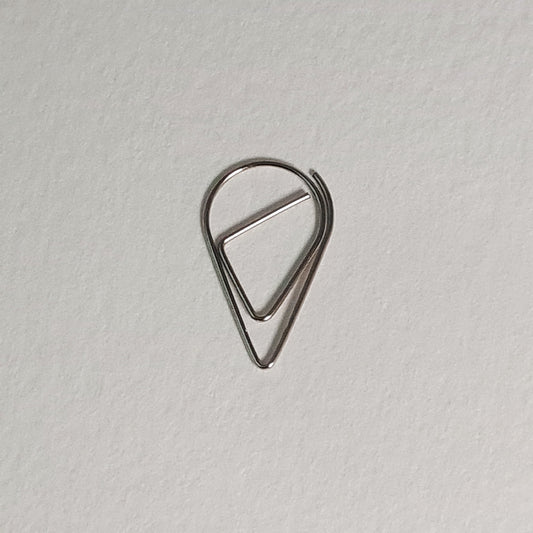 Teardrop Paper Clips - Silver