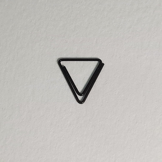 Triangle Paper Clips - Black