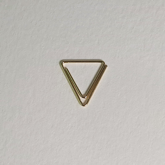 Triangle Paper Clips - Gold