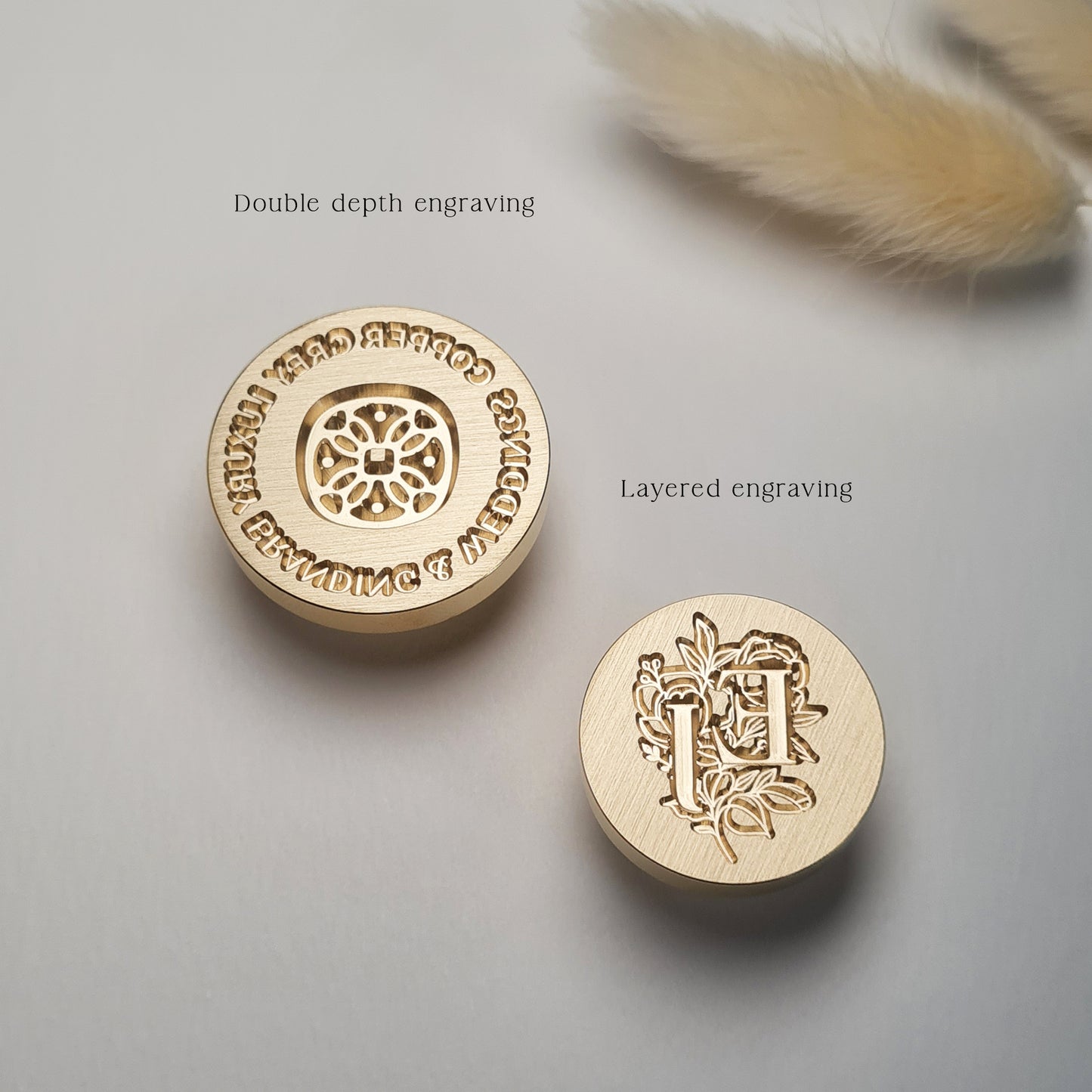 CUSTOM Wax Seal Stamp - Double Engraving
