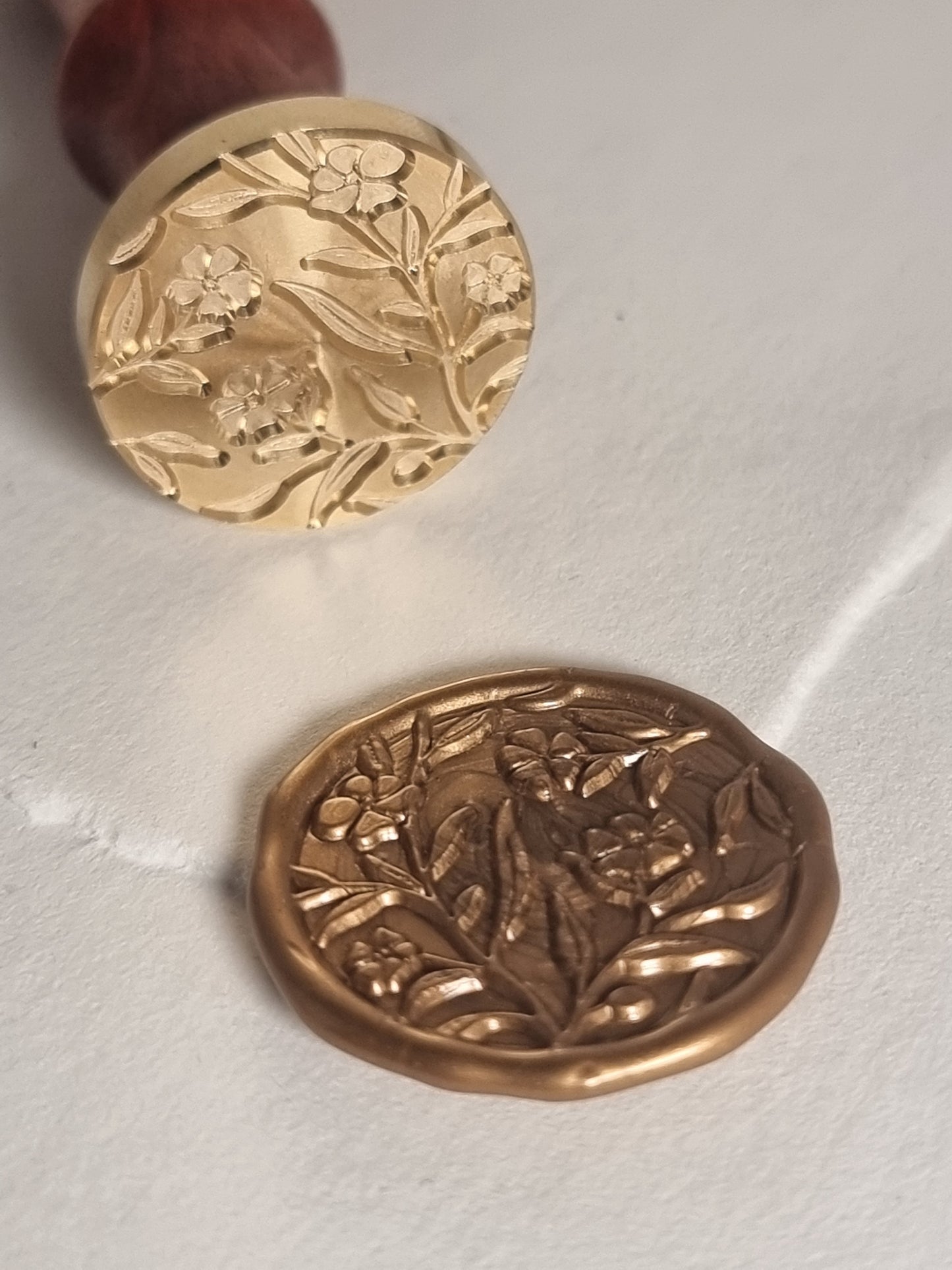 Wax Stamp - Frosty Floral