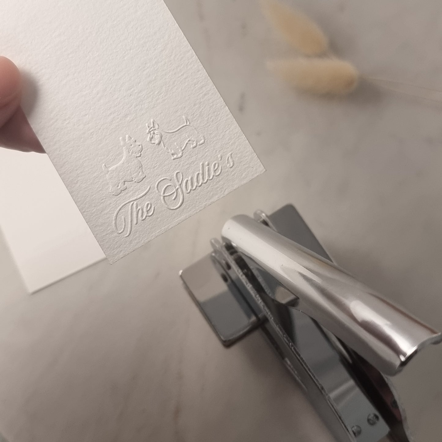 CUSTOM Rectangle Embossing Stamp