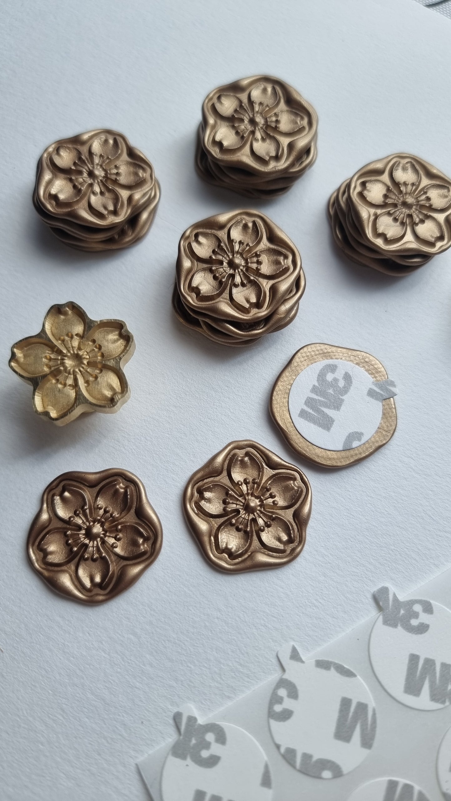Designed Wax Seals - 3D Cherry Blossom