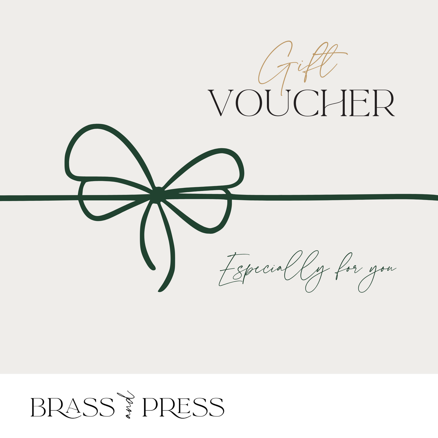 Brass and Press GIFT CARD