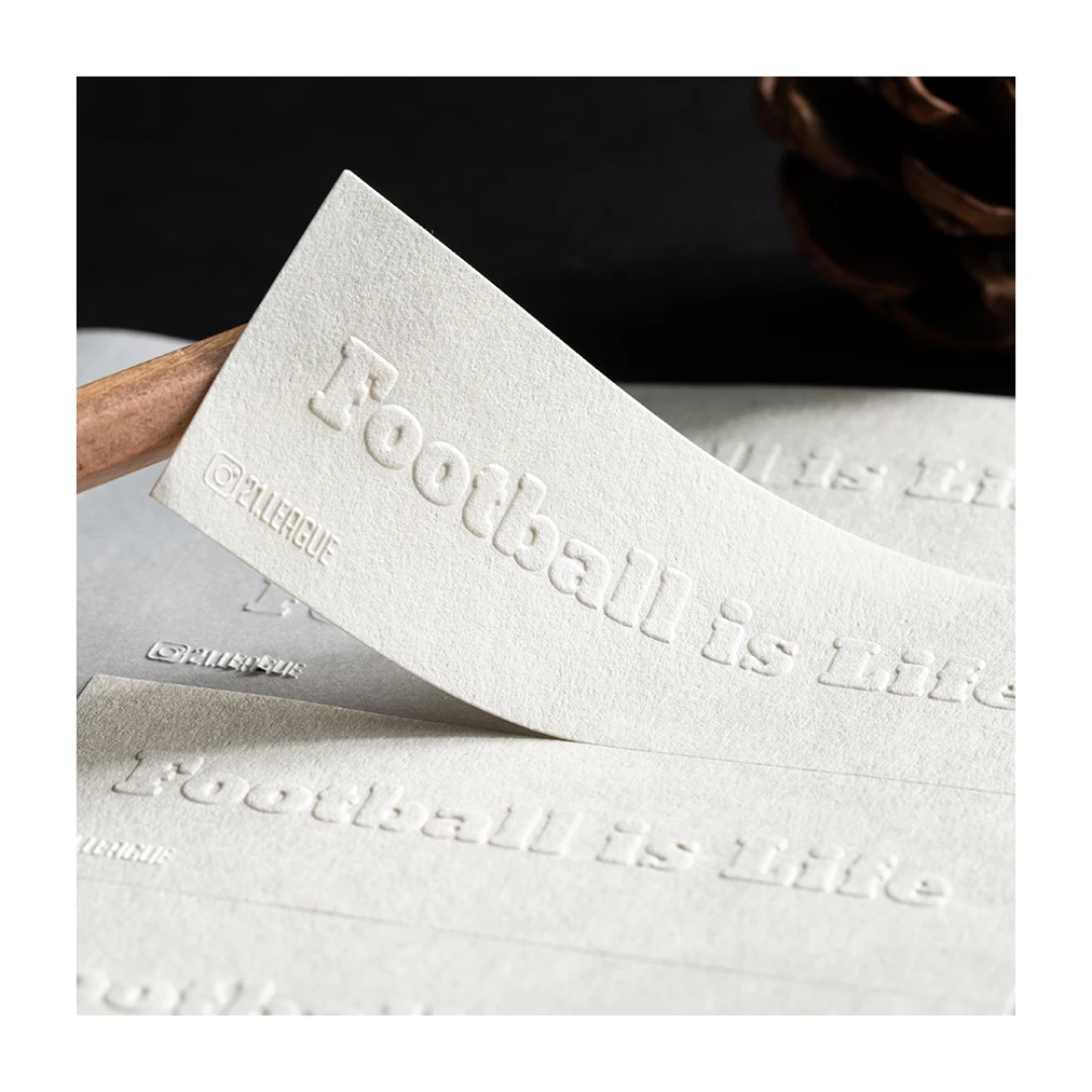 Blind Embossed Cotton Stickers