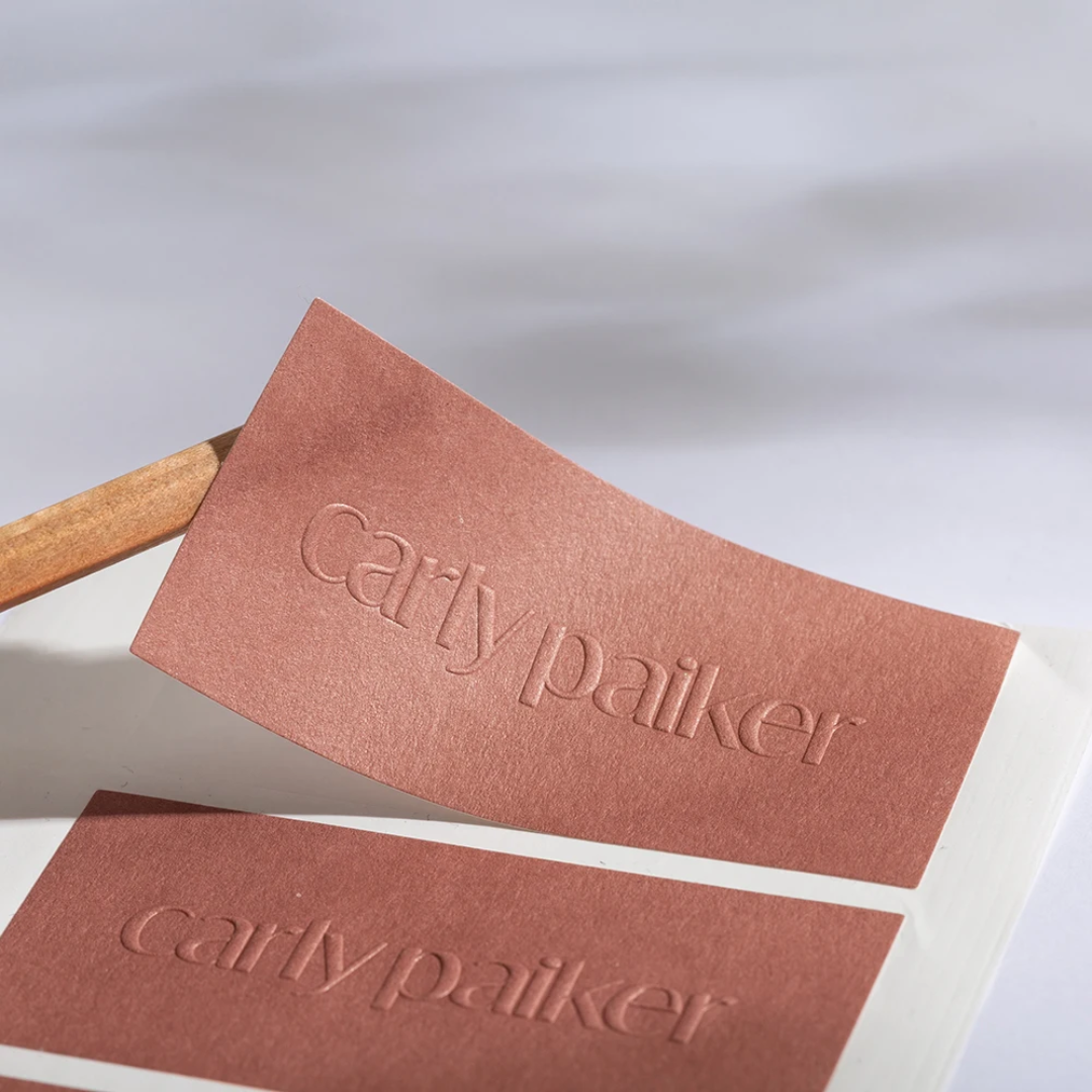 Colour Embossed Cotton Stickers