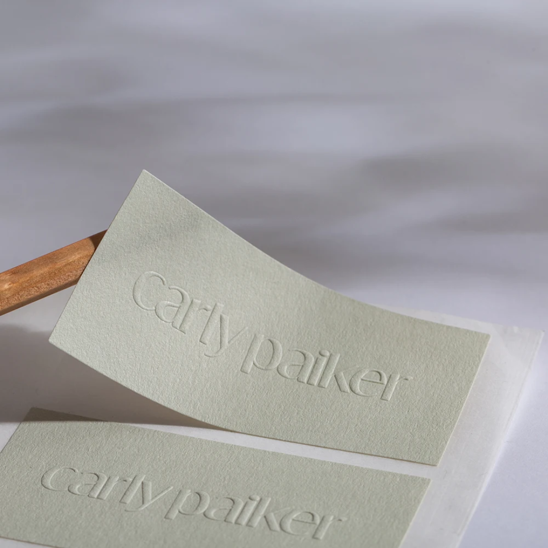 Colour Embossed Cotton Stickers