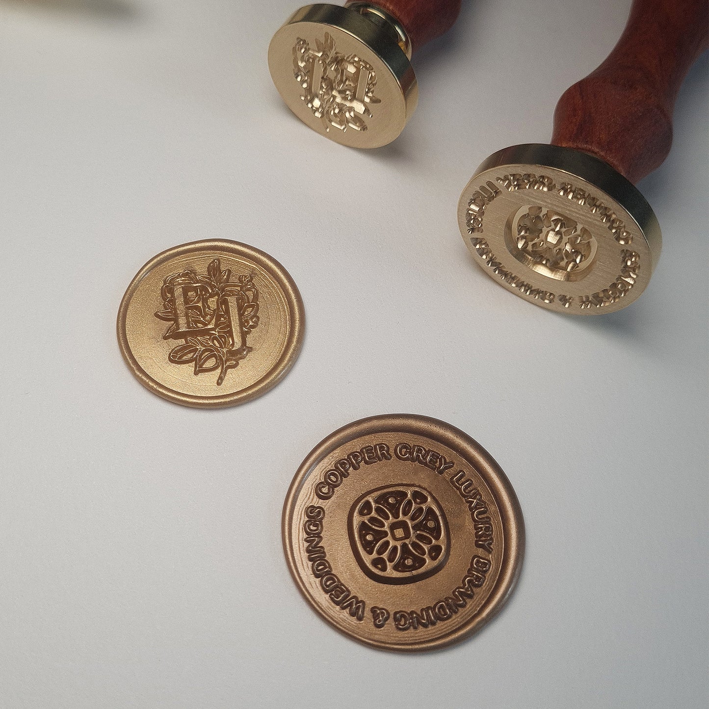 CUSTOM Wax Seal Stamp - Double Engraving