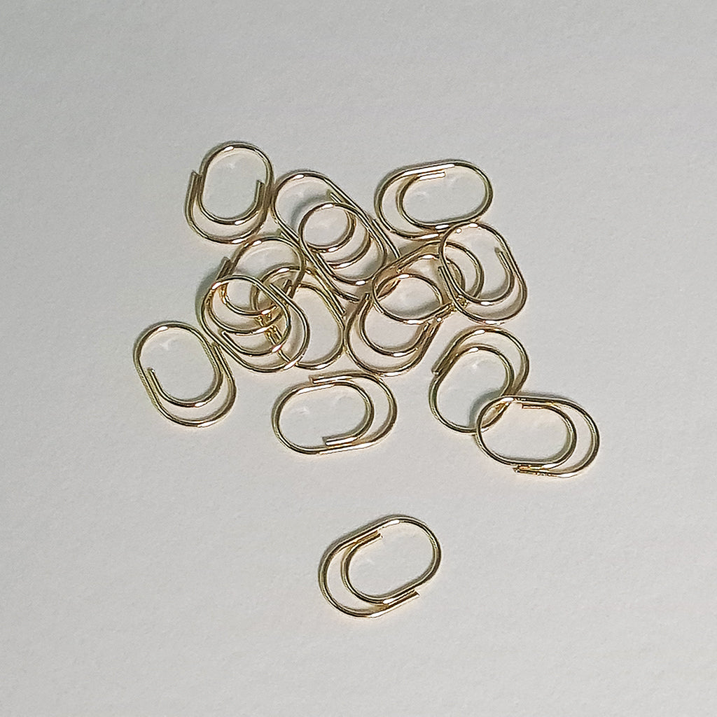 Mini Arch Paper Clips - Gold