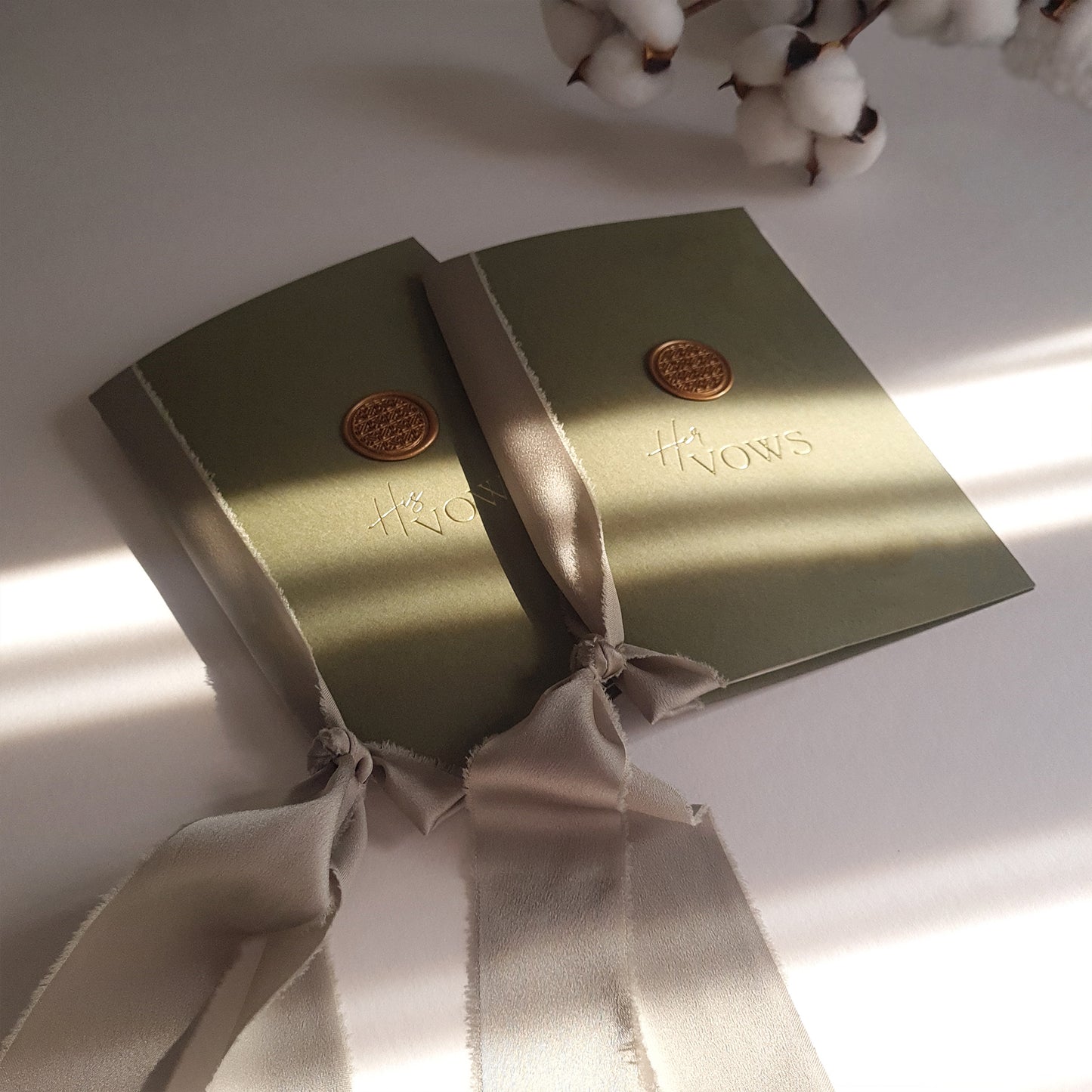 Luxurious Olive Vow Books Set