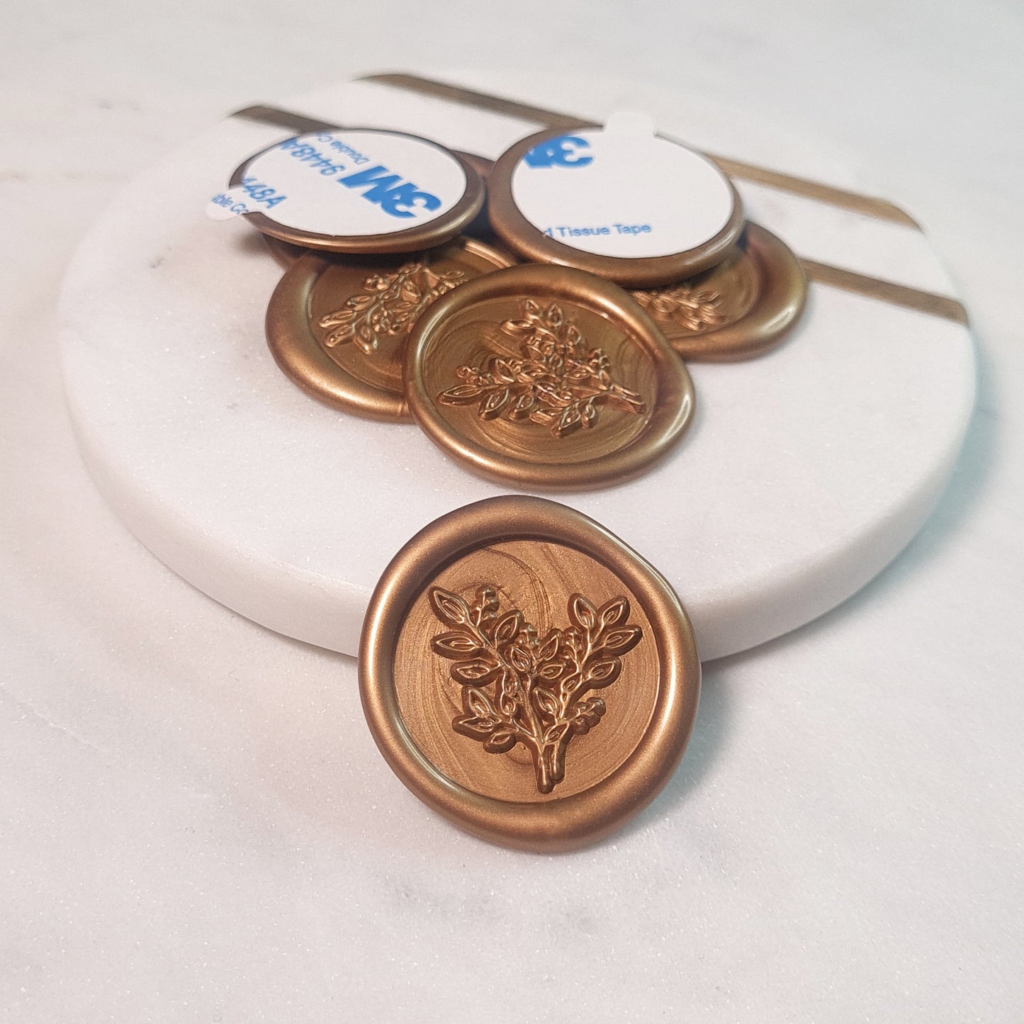 Designed Wax Seals - Evergreen Foliage