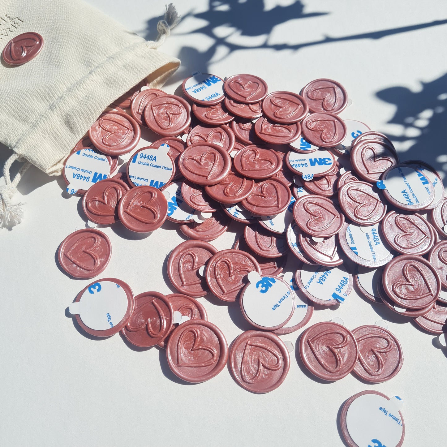 Designed Wax Seals - Hand Drawn Heart