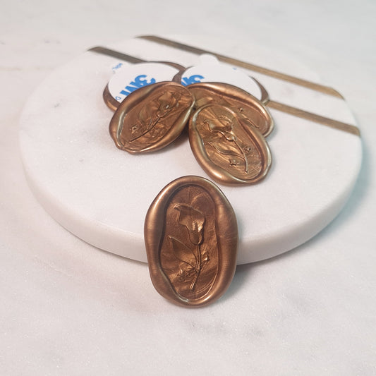 Designed Wax Seals - Organic Lily