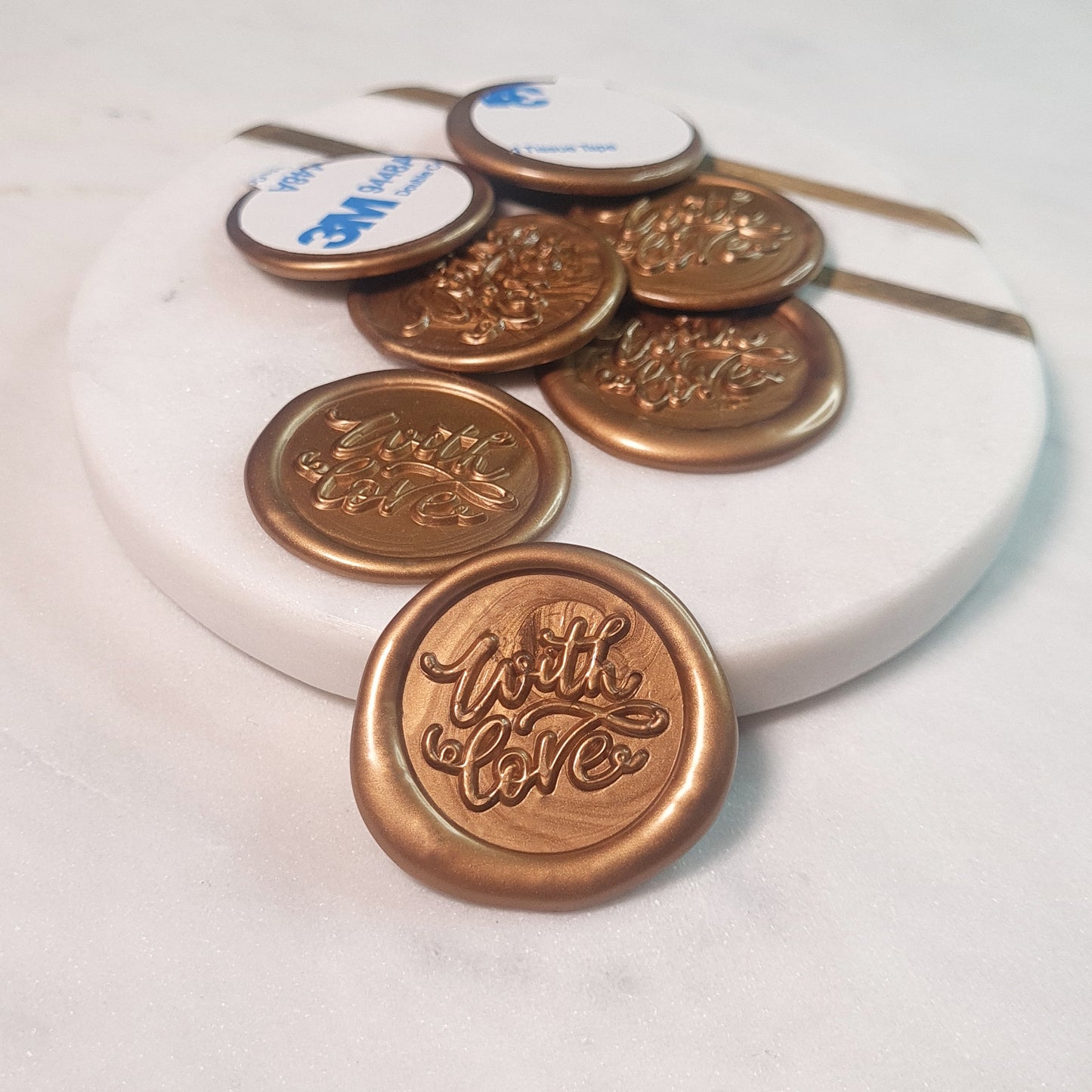 Designed Wax Seals - With Love