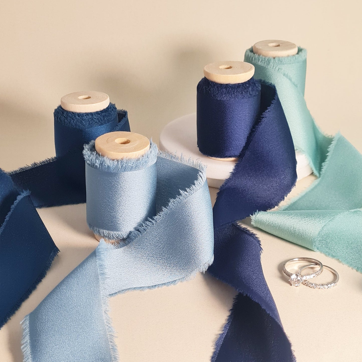 Dusty Blue - Silk Ribbon