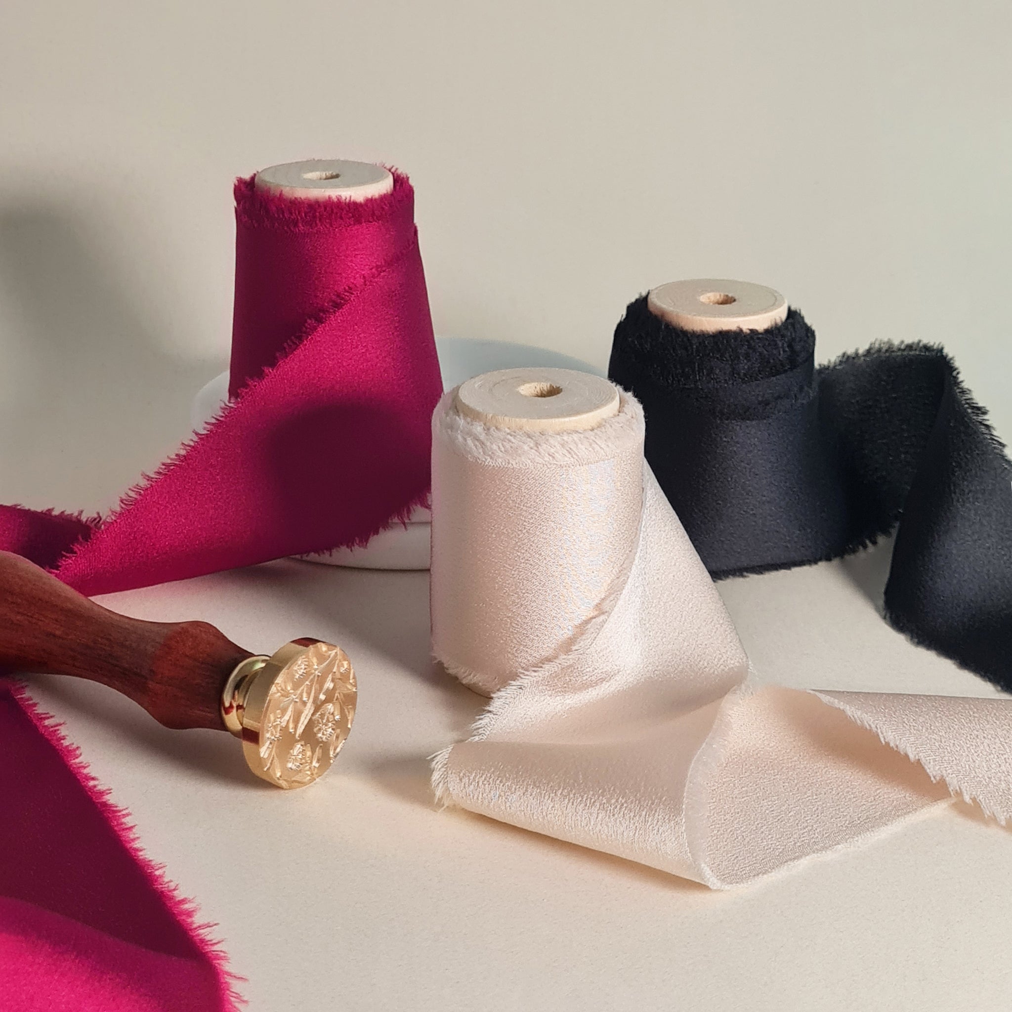 Sanding Ribbon Silk Ribbon – Brass and Press