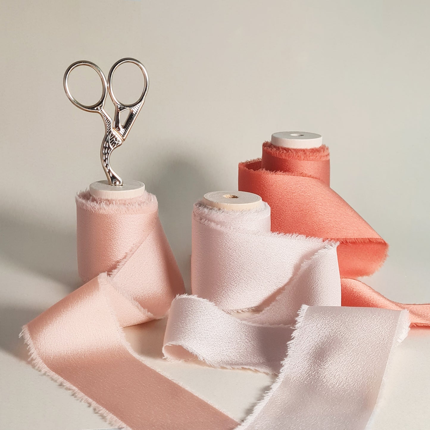 Soft Salmon - Silk Ribbon