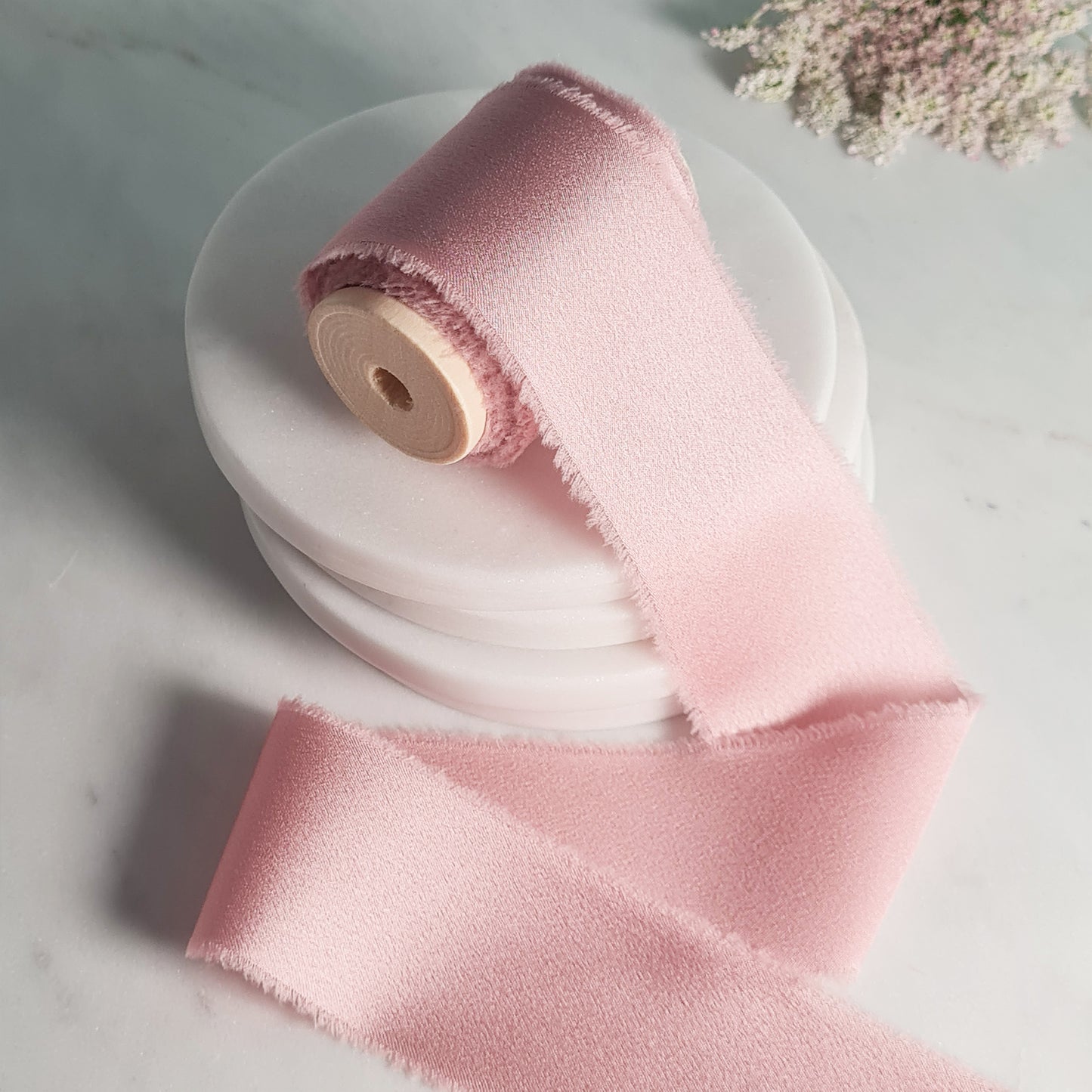 Dusty Pink - Silk Ribbon