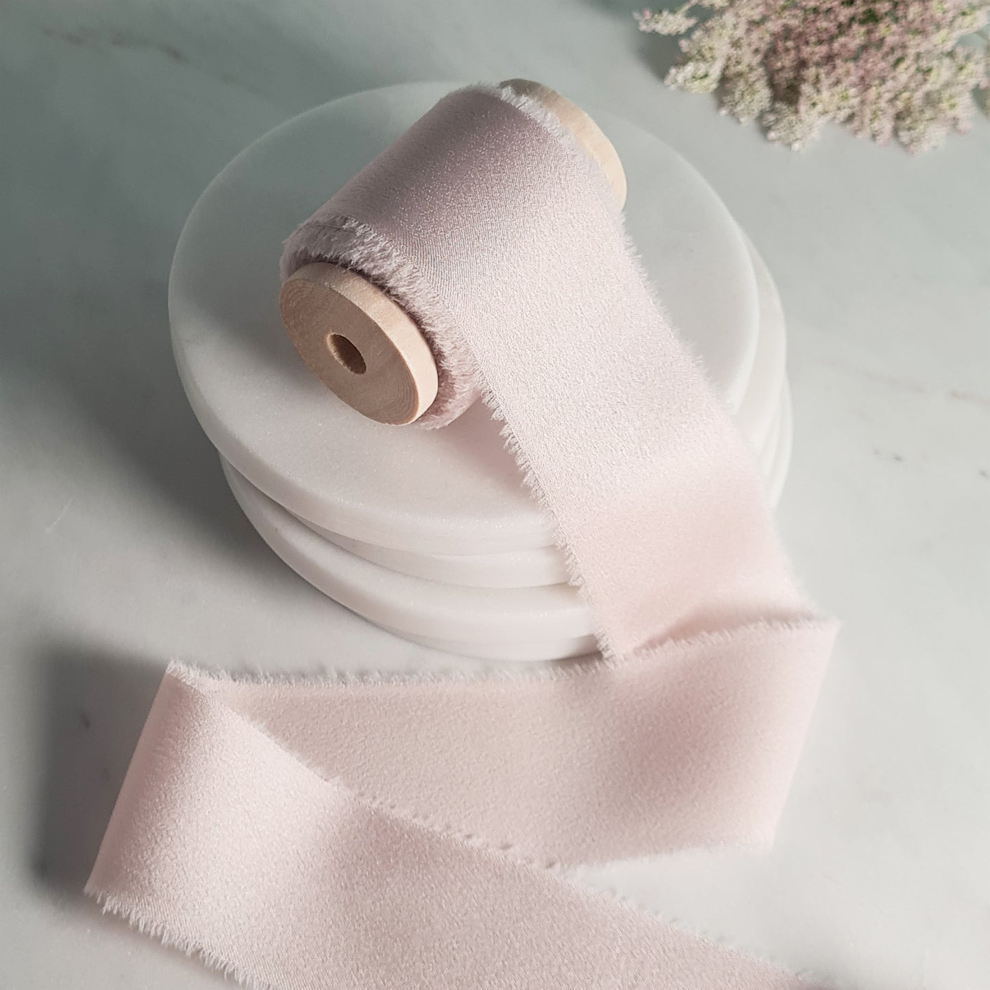 Soft Peony - Silk Ribbon