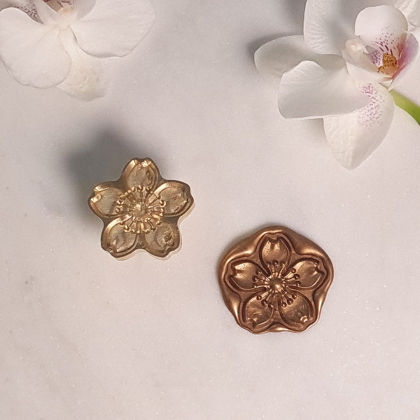 Designed Wax Seals - 3D Cherry Blossom