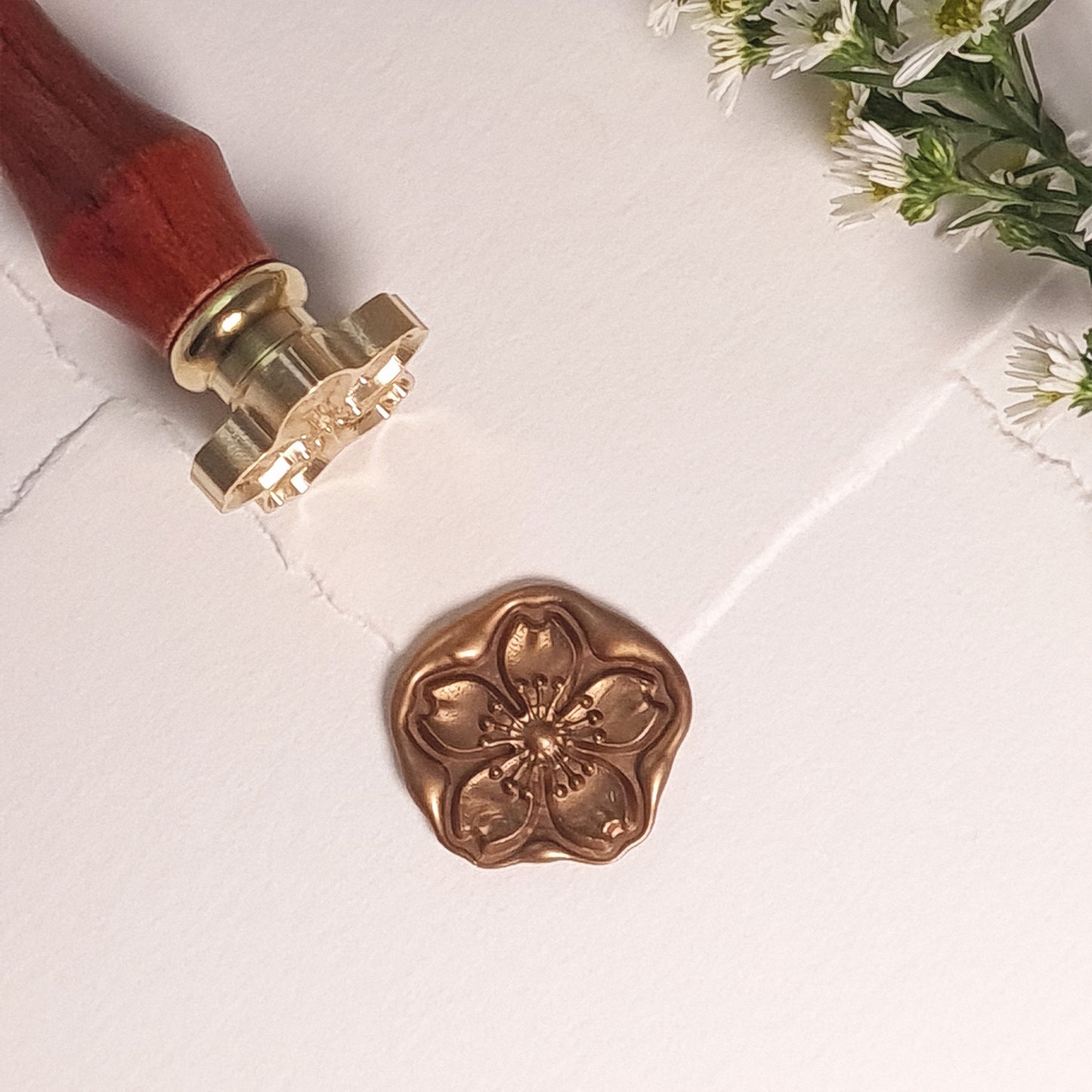 Designed Wax Seals - 3D Cherry Blossom