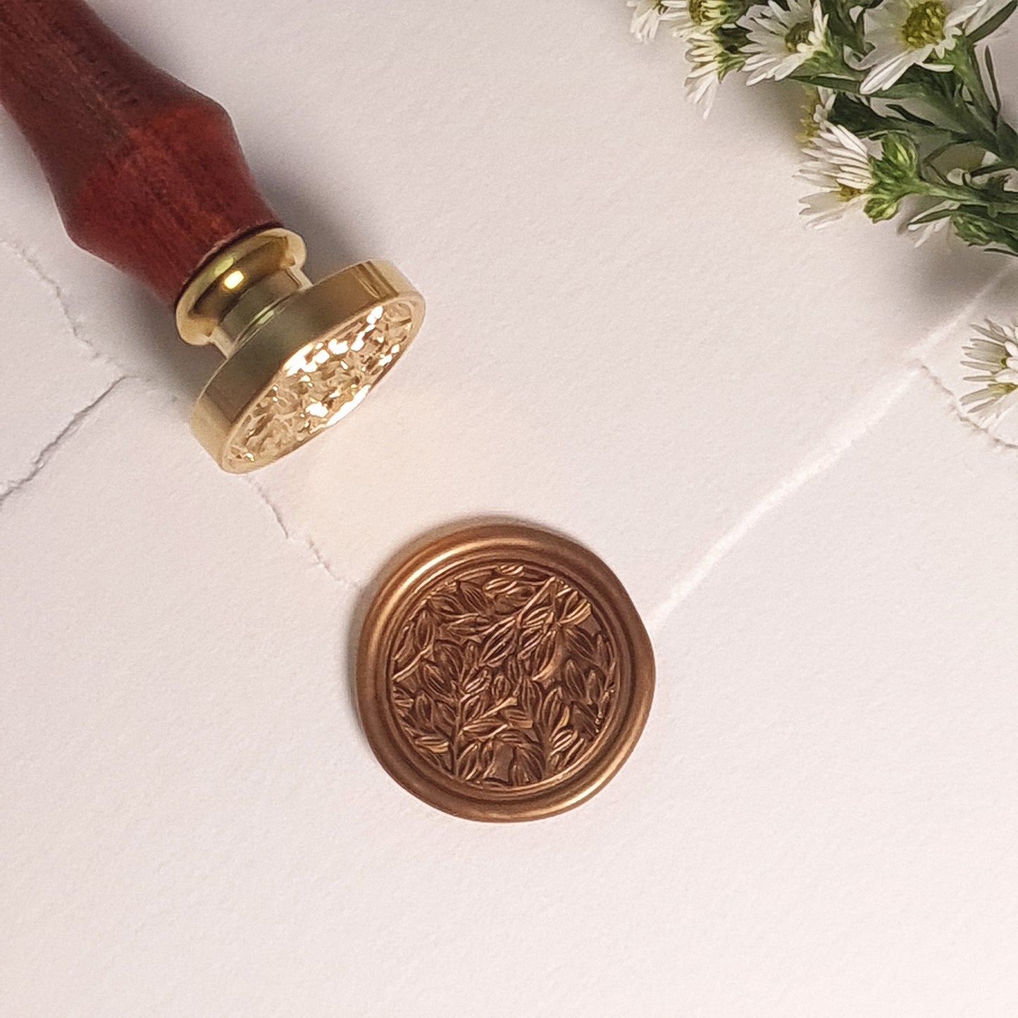 Wax Stamp - Leafy Cascade