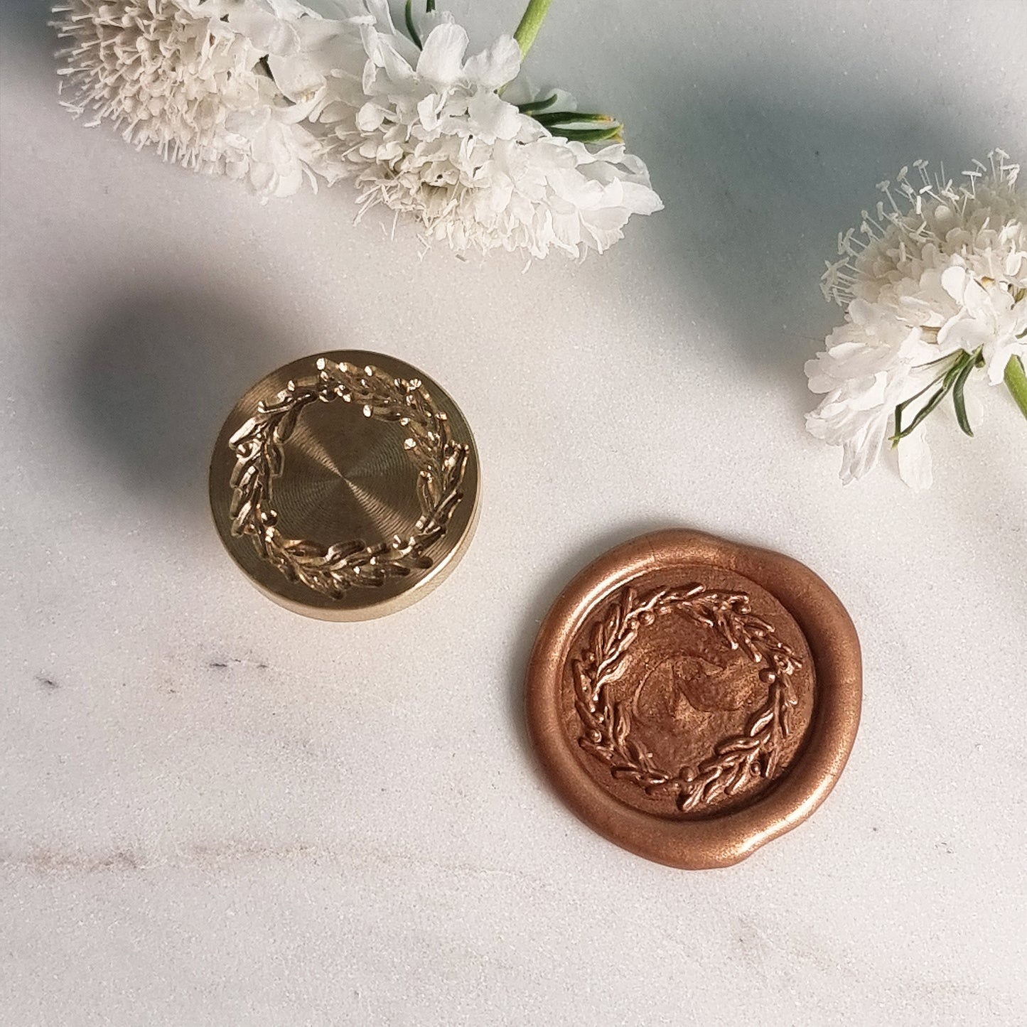 Designed Wax Seals - Berry Wreath