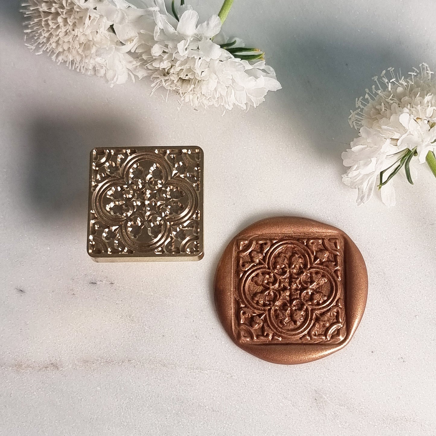 Wax Stamp - Botanical Tile