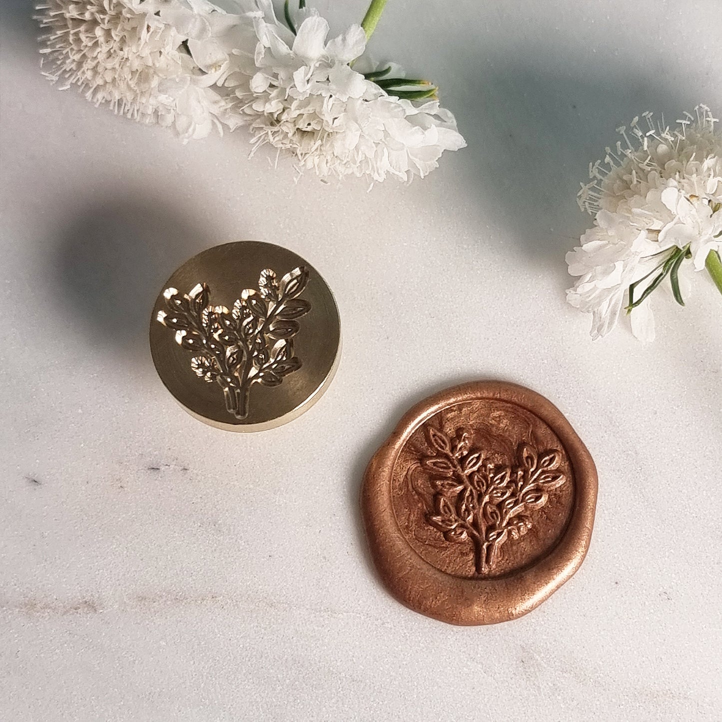 Designed Wax Seals - Evergreen Foliage