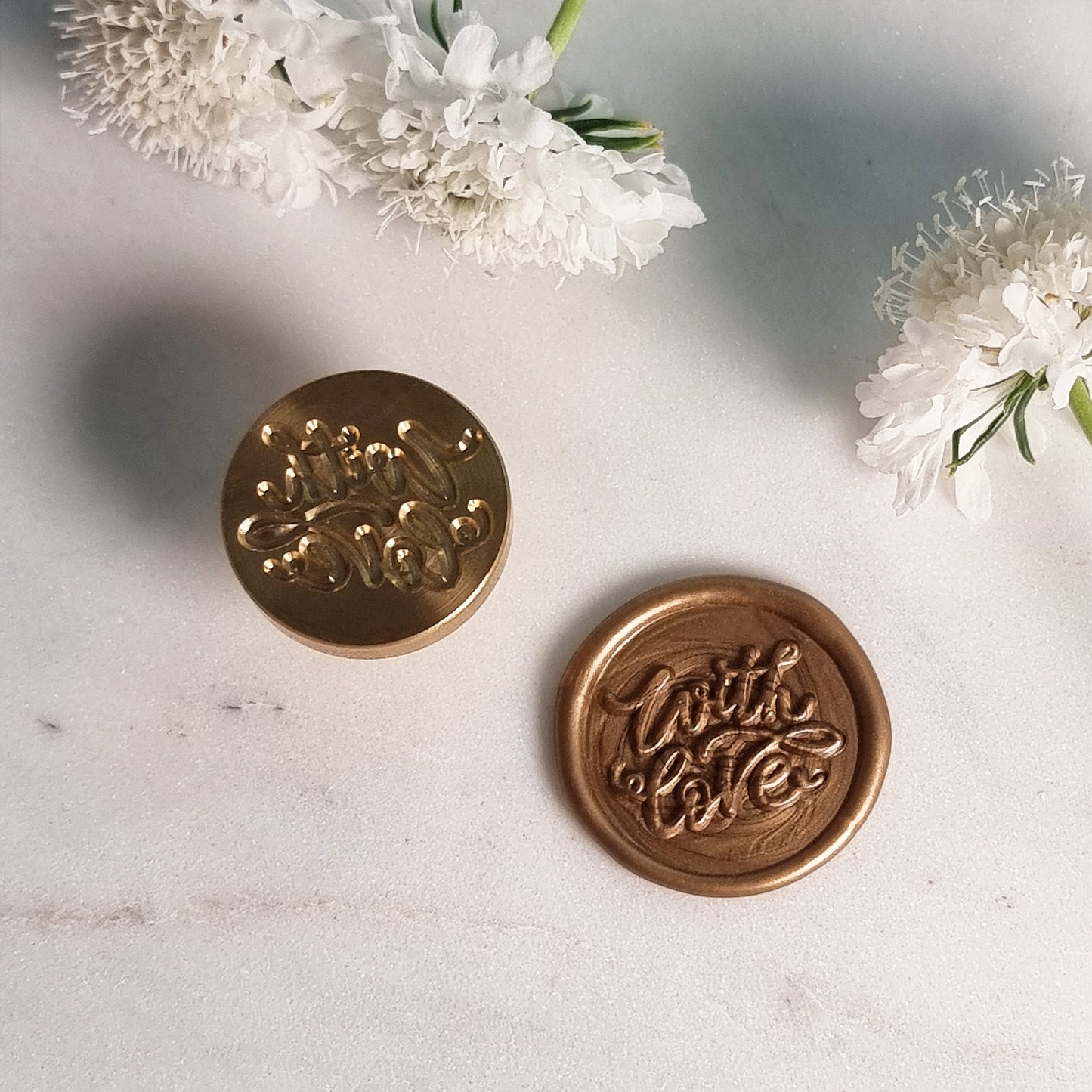 Designed Wax Seals - With Love